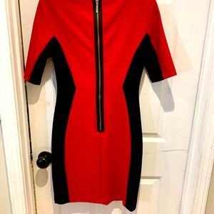Beautiful Red and Black knee length dress!